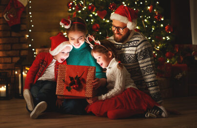 christmas happy digital family