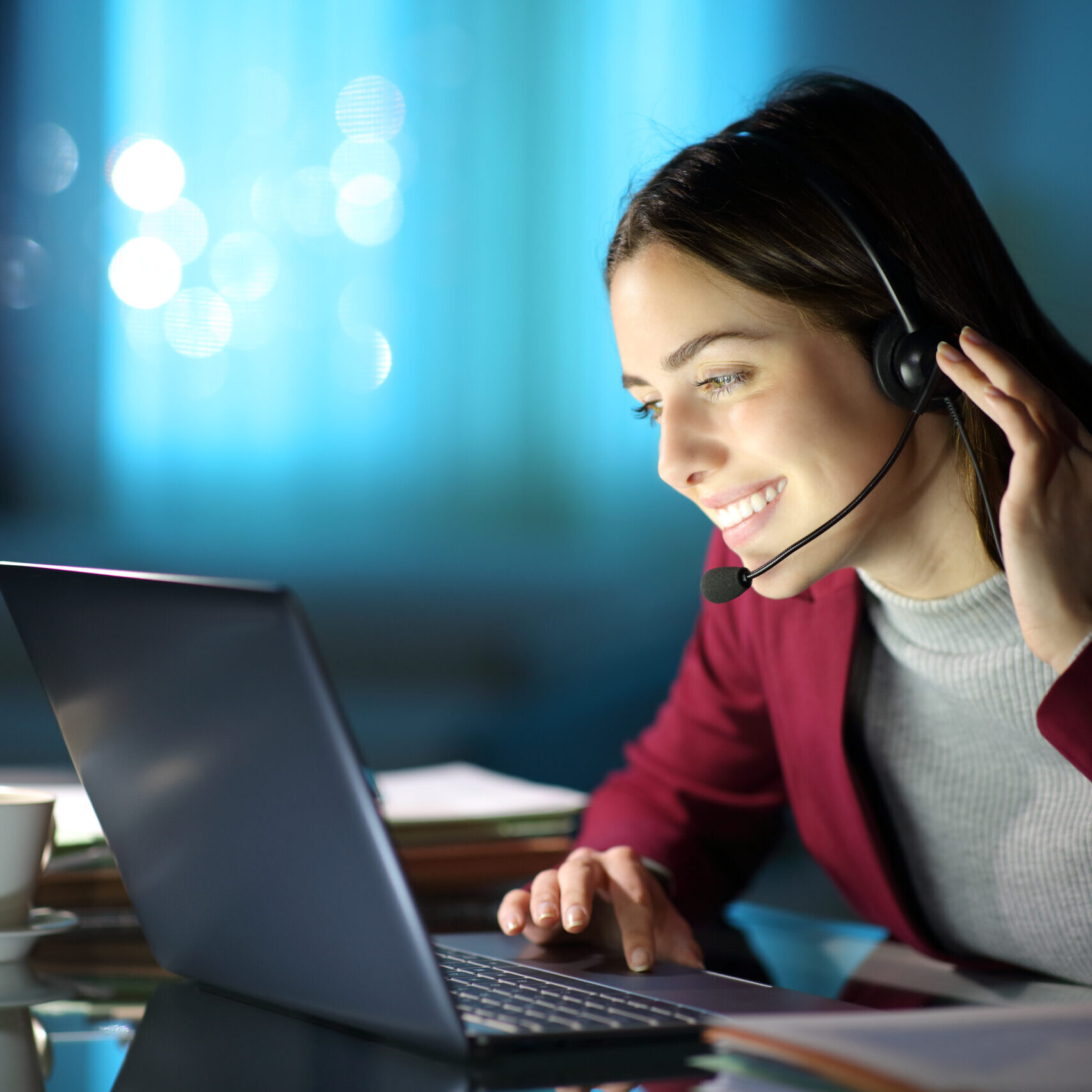 In-home network security woman